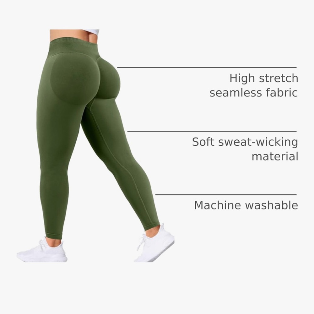Green High Stretch Seamless Leggings
